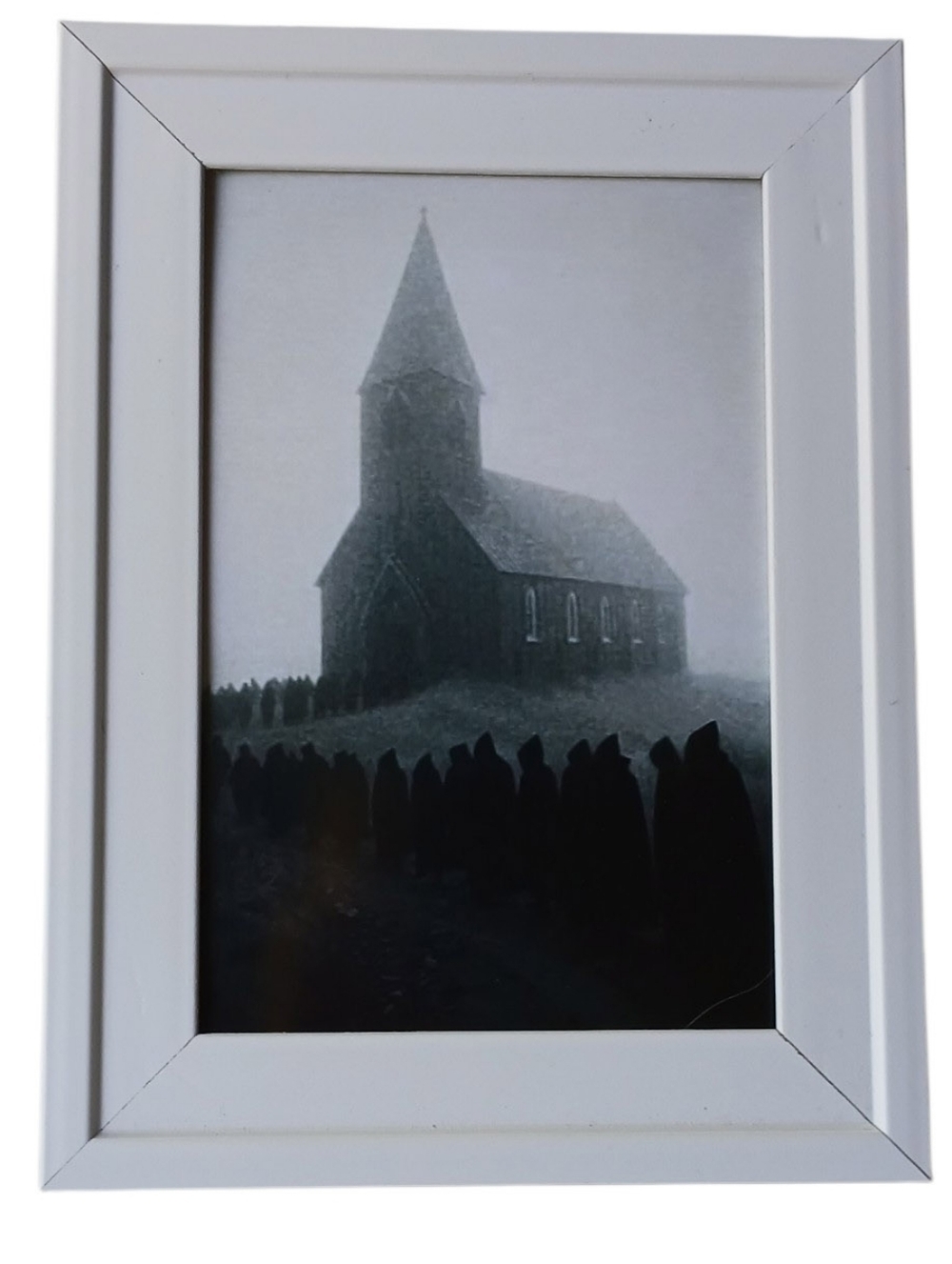 Go To Chruch road sign frame photo print horror punk rock occult satanic metal
